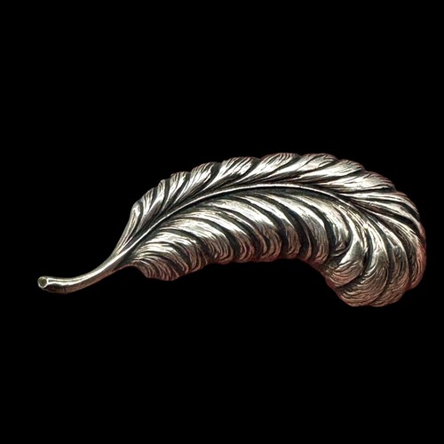Spilla vintage piuma sterling - vintage,