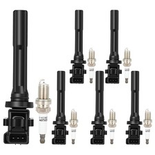 6pcs Ignition Coil Spark Plug