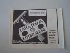 advertising Pubblicità 1929 LAMA RASOIO ITALIA