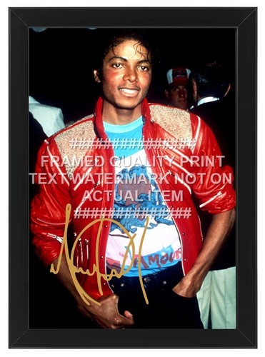 Michael jackson signed photo - michael,