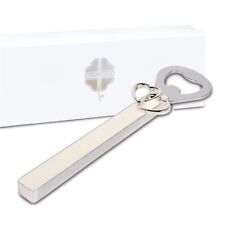 Linea quadrifoglio nozze apribottiglie 15,5 cm con scatola bomboniere solidali i