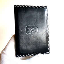 portafogli portacarte di credito VALENTINO Garavani wallet leather pelle blu