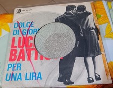 LUCIO BATTISTI 7"  PER UNA LIRA  /DOLCE DI GIORNO SOLO COPERTINA J BOX .NO DISCO