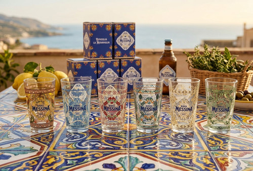 Birra messina bicchieri in - birra,