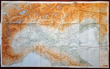 Carta geografica grande ITALIA