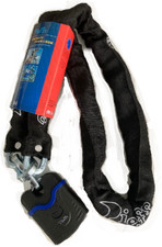 Catena ANTIFURTO in acciaio con catenaccio per moto scooter