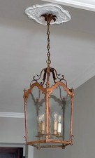 Lampione in ferro battuto esagonale