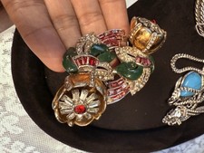 Spilla smaltata strass art