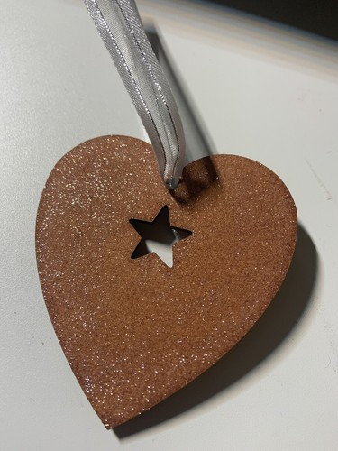 Cuore legno scintillante - cuore,