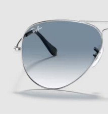 Coppia lenti di ricambio Ray Ban RB3025 aviator goccia da sole azzurro sfumato