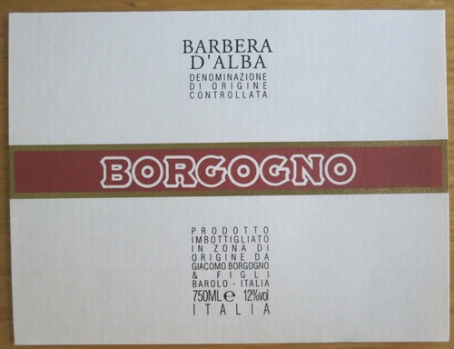 Wine labels italy barbera - labels,