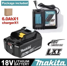 Batteria Makita 18V 6.0Ah + Caricabatterie per BL1830 BL1840 BL1850 BL1860B