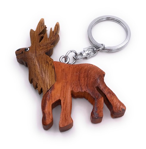 Portachiavi legno fatti a - in,