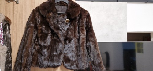 Pelliccia corta visone marrone - pelliccia,