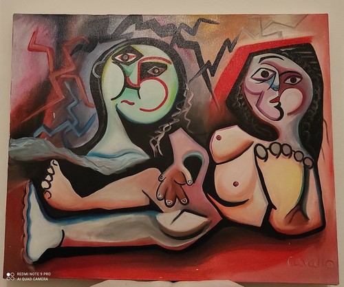 Quadro dipinto mano - ,