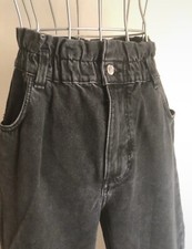 Alcott Slouchy Mom jeans Vita Alta Con Elastico Grigio taglia 28