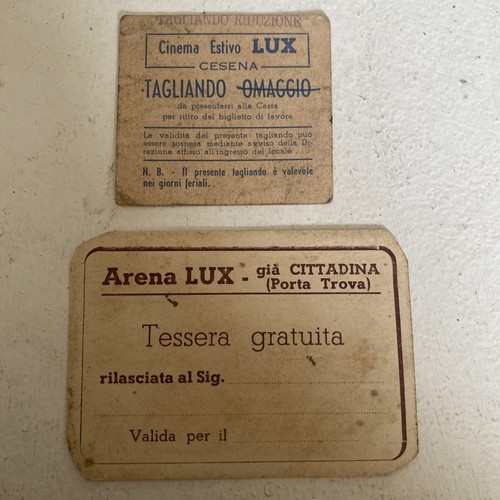 Biglietto tessera antico - tessera,
