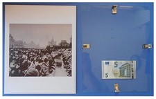 Piazza Rossa il 9 marzo 1953 Russia URSS Comunismo quadro cornice vetro cm 30x24