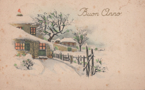Cartolina augurale buon - cartolina,
