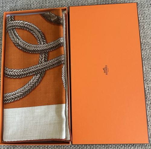 Nuova sciarpa hermès naturale - nuova,
