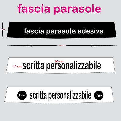 Fascia parasole adesiva - fascia,