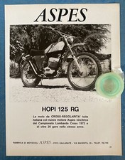 Rara Pubblicita’ MOTO ASPES HOPI 125 RG del 1973