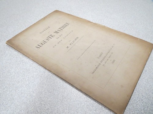 Notice sur auguste matthieu - notice,