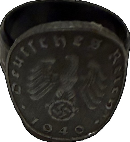 Anello con moneta zinco - in,