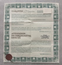 Rolex Datejust 69173 Guarantee