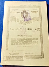 Libretto Postale Con Timbro