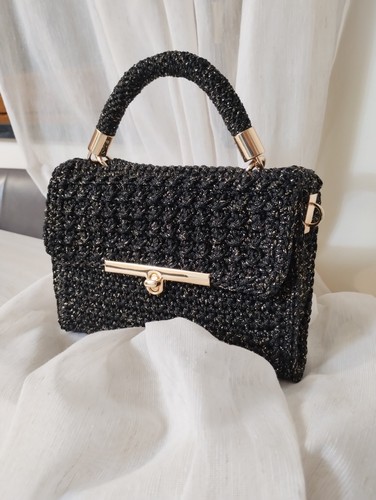 Borsa all uncinetto elegante - borsa,