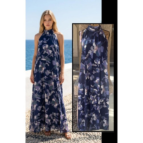 Maxi abito lulus sanza navy - sanza,