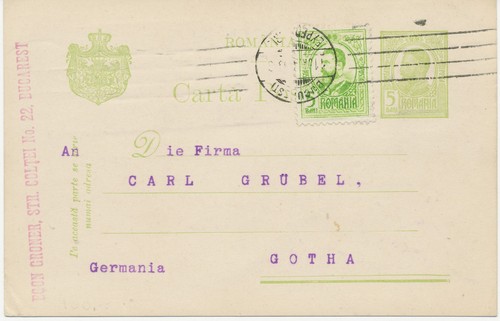 Romania 1908 verde carlo - 1908, i