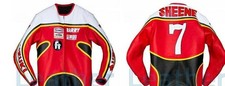 Barry Sheene Motorcycle Leather Riding Jacket For Men Rider Armor protected