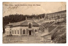C003585   PORTO D'ADDA  CENTRALE IDROELETTRICA EDISON DELLA RASURA VG 1918 FP