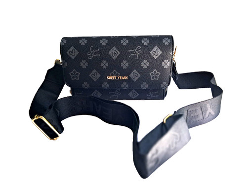 Borsa tracolla ecopelle - tracolla, nero