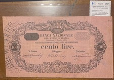 REGNO ITALIA BANCA NAZIONALE BANCONOTA 100 LIRE COLOMBO 21.07.1893 COLOR ROSA
