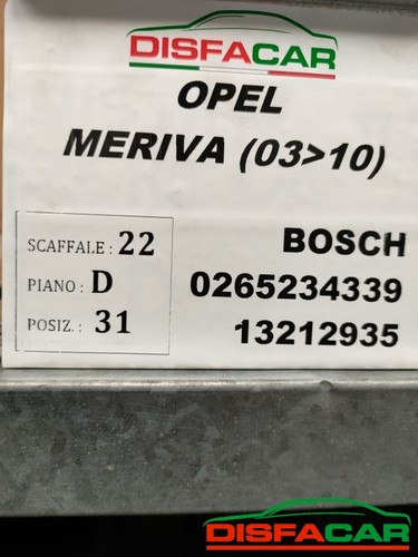 Centralina abs opel meriva - centralina,