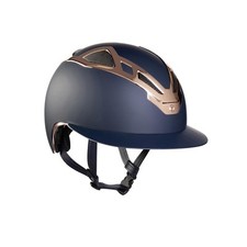 CASCO APEX CROMATO DONNA BLU OPACO E ORO ROSA SUOMY