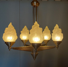 Stupendo lampadario art deco 5