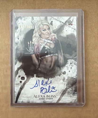 Scheda autografa topps wwe - scheda,