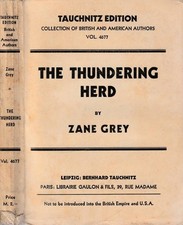 The thundering herd. . Zane Grey. 1925. .