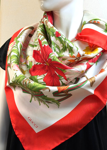 Sciarpa seta vintage gucci - vintage,