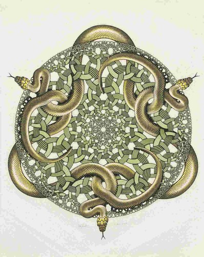Escher serpenti - c., :