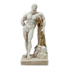Statua Farnese Ercole Eracle marmo fuso greco patina grigia copia museo