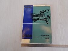 Catalogo originale ricambi carrozzeria 1961 Fiat 2300 berlina 1° edizione