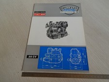 BROCHURE DEPLIANT ORIGINALE CARRARO MOTORE MARINO DERIVAZIONEFIAT 600 MONOPAGINA