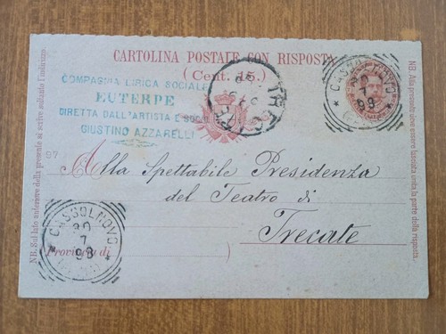 Cartolina viaggiata cassolnovo - cartolina,