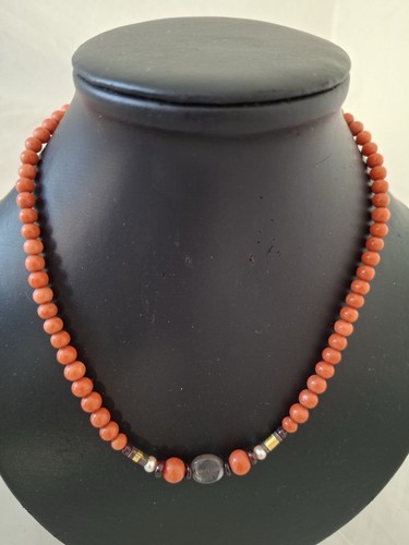 Collana corallo antico - corallo,