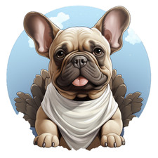 2 adesivi auto Bulldog